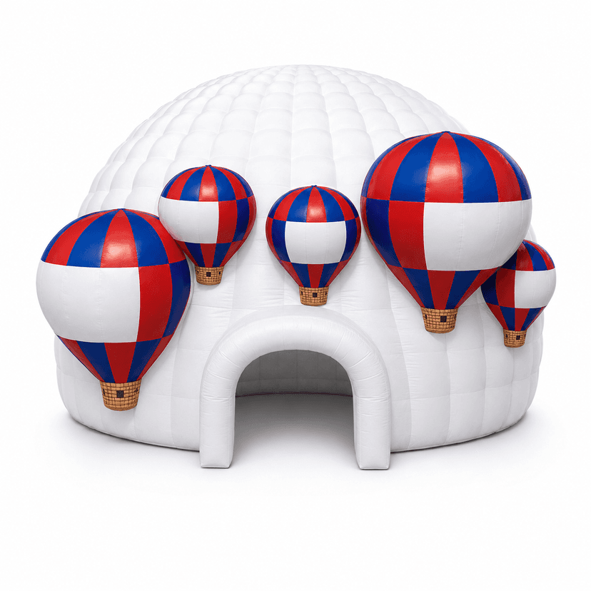 Inflatech Tenda Iglu Inflável 8x15 Metros para Eventos 110V