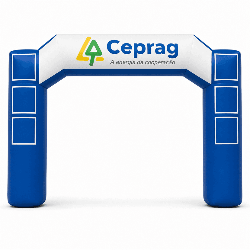 Inflatech Portal Inflável 5x3 Personalizado para Eventos