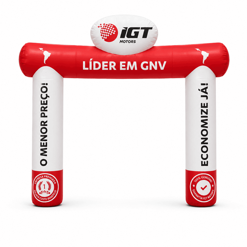 Inflatech Portal Inflável 2x2 Personalizado para Eventos